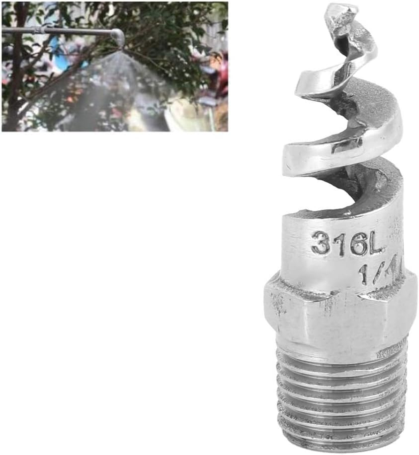 Spiral Nozzle Stainless Steel Anti-Clogging Watering Accessories for Garden (G1/4 DN8) image number 3