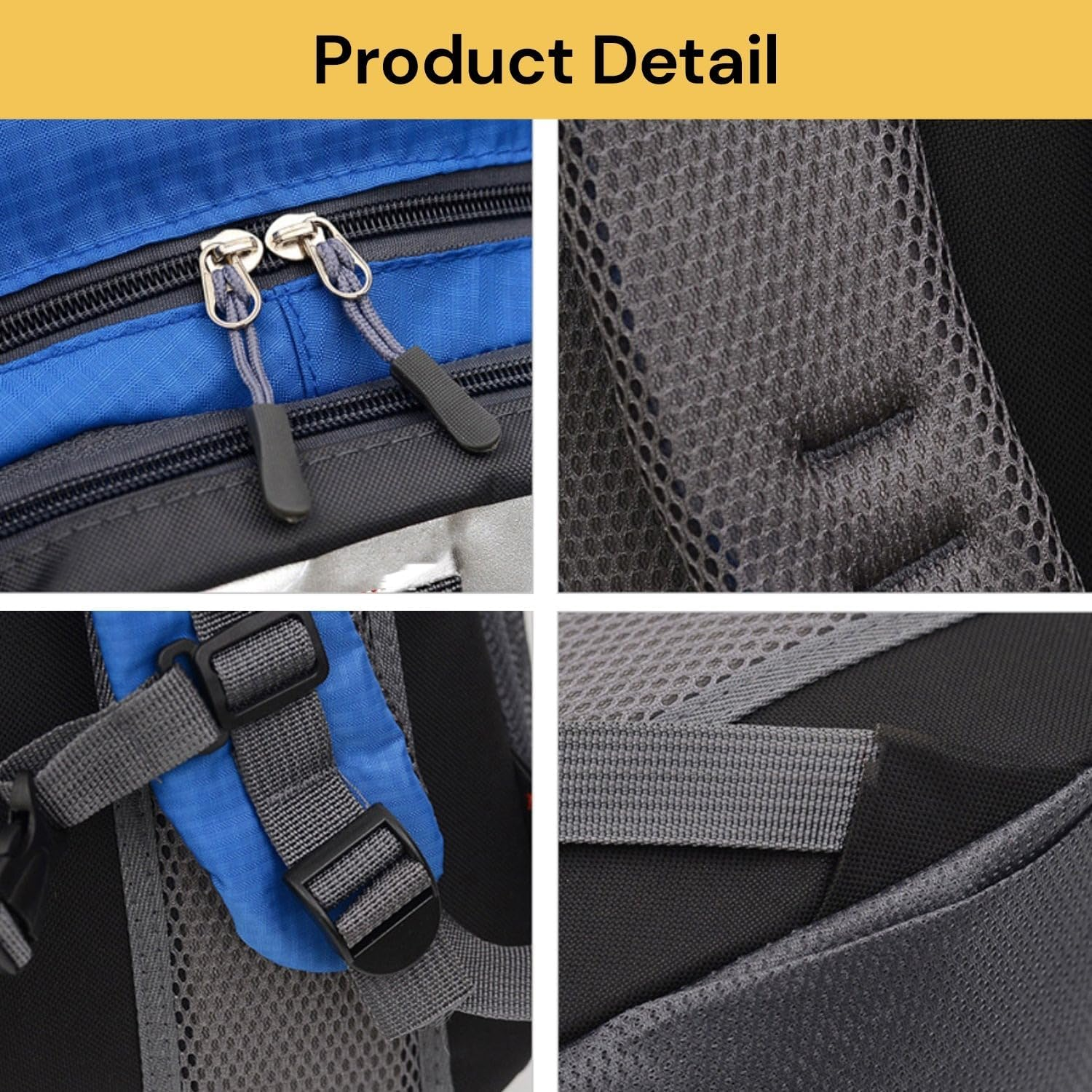 EZONEDEAL 40L Hiking Backpack, Lightweight Packable Hiking Daypack Small Travel Outdoor Foldable Shoulder Bag, Travel Backpacks Hiking Daypack for Women & Men, Casual Outdoor Bag image number 6