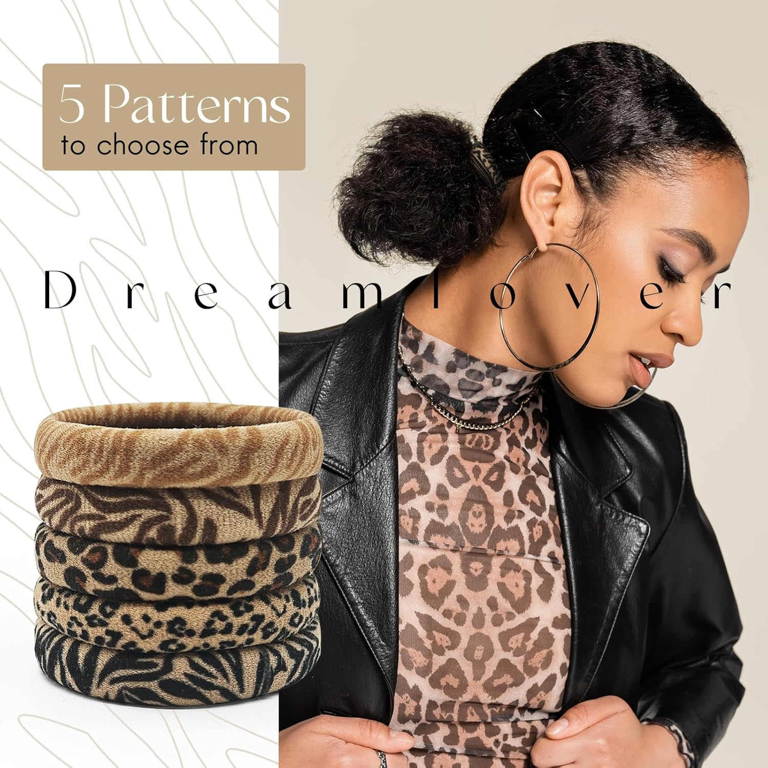 Dreamlover Pack of 50 Ladies Hair Scrunchies image number 5