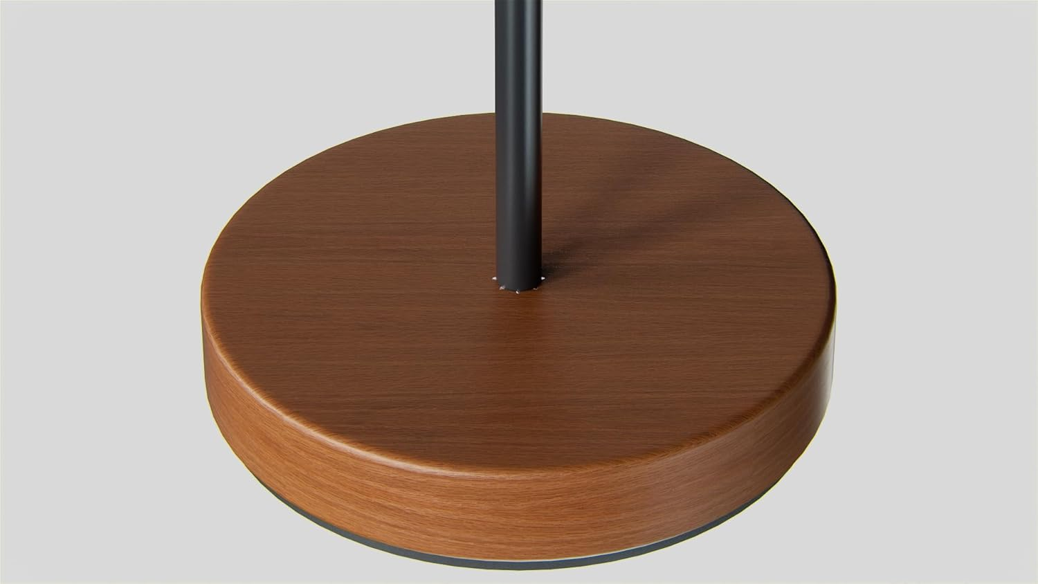 Wigmoa SS-M Wooden Headphone Stand &ndash; Solid Wood & Aluminum Headset Holder, Desktop Earphone Hanger with Sturdy Base, Stylish Gaming & Office Headphone Mount for All Headsets. (Walnut/Black) image number 4