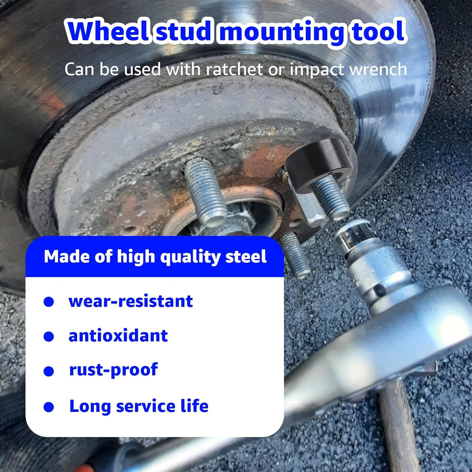 22800 Wheel Stud Installer, Replacement for Most All Automotive Wheels and Light-Duty Truck Wheel Stud Installer. image number 3