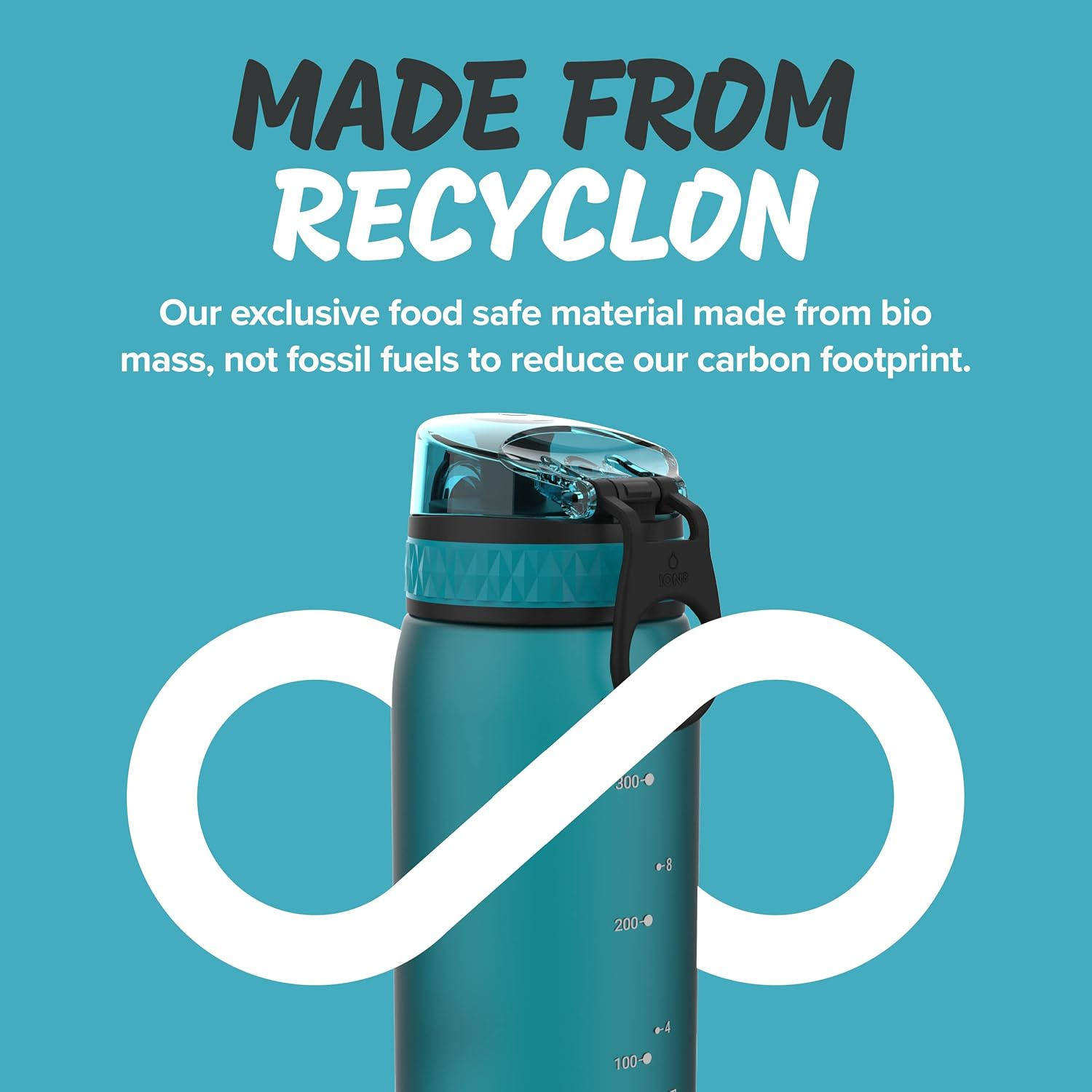 Ion8 Leak Proof Water Bottle, BPA Free, 750Ml (24Oz) - Green image number 3