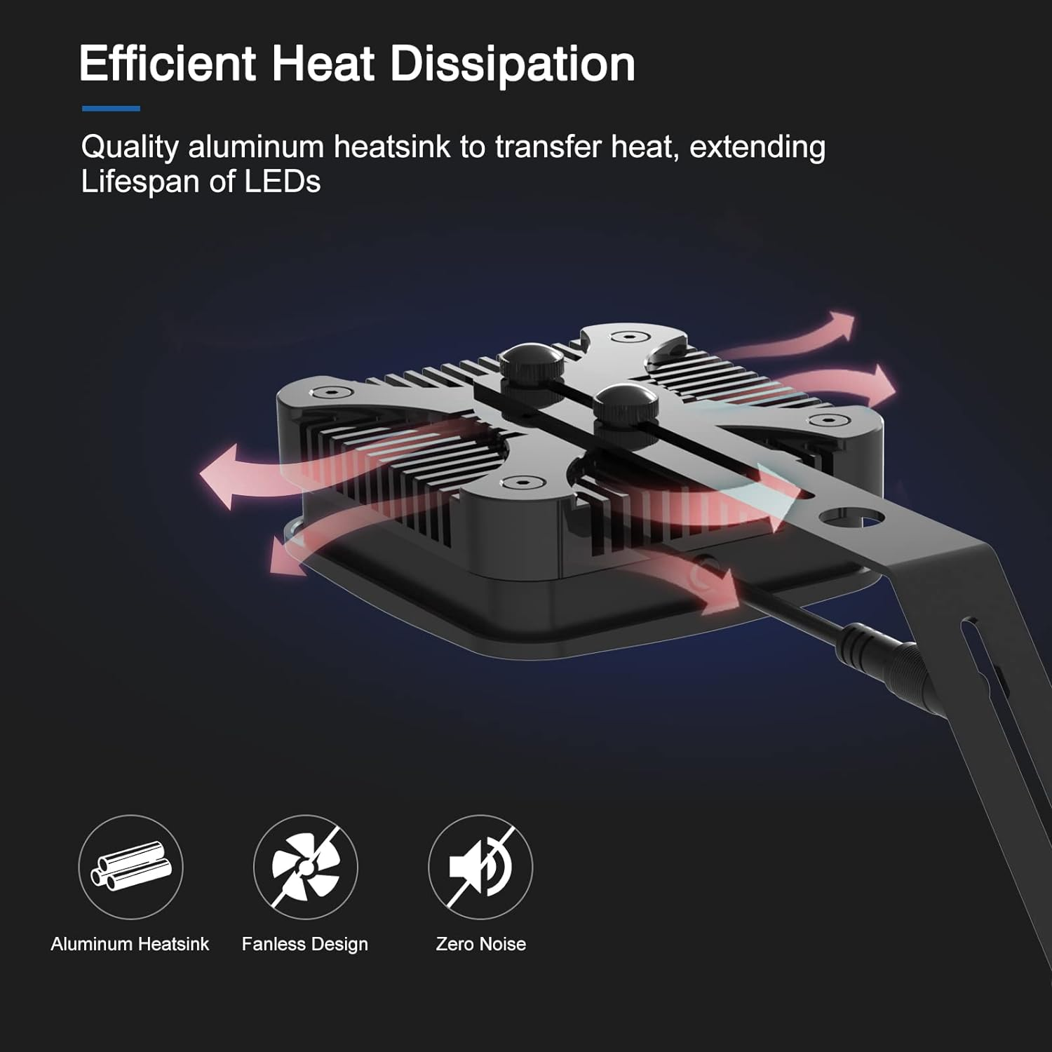 Lominie Full Spectrum LED Aquarium Light 30Watt Clip on Fish Tank Light for Saltwater Coral Fish Tank with Bracket image number 4