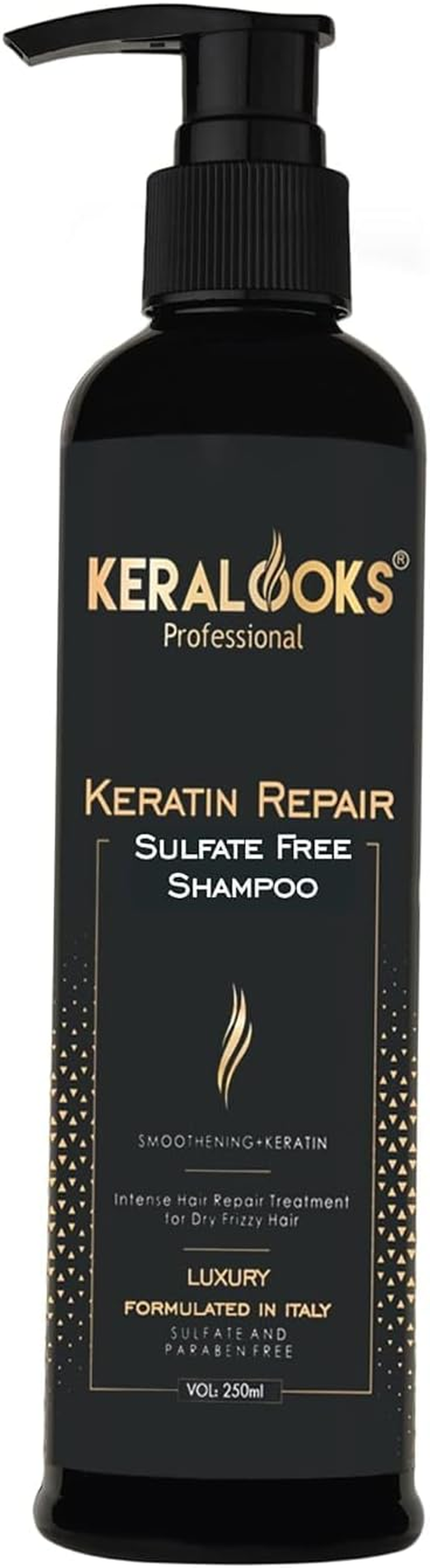 Keralooks Professional&reg; Keratin Repair Shampoo for Damaged Hair - 250Ml | Strengthens and Revitalizes Dry Frizzy Hair | Nourishing Formula for Smooth Strong and Healthy Hair | Ideal for All Hair Types image number 5