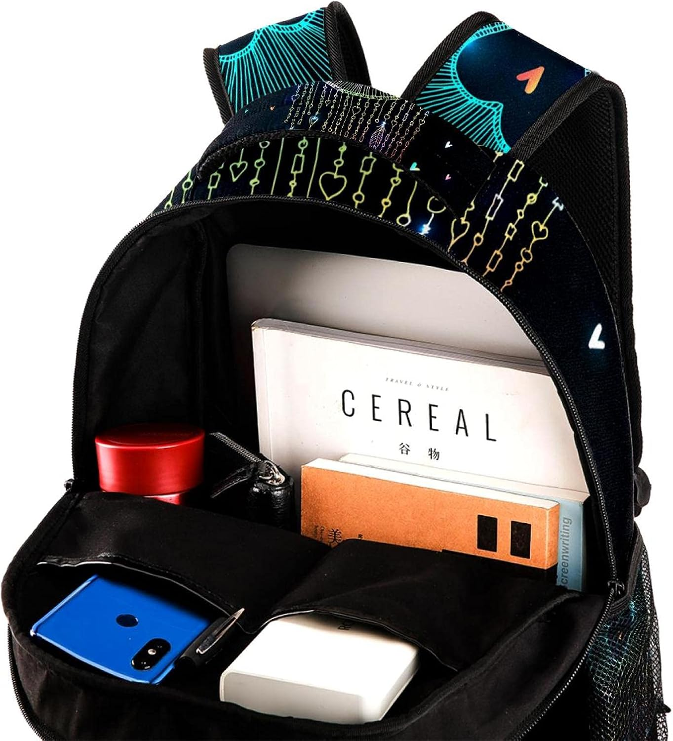 Design Heart Shape Dream Catcher Backpack Students Shoulder Bags Travel Bag College School Tote Backpacks image number 4