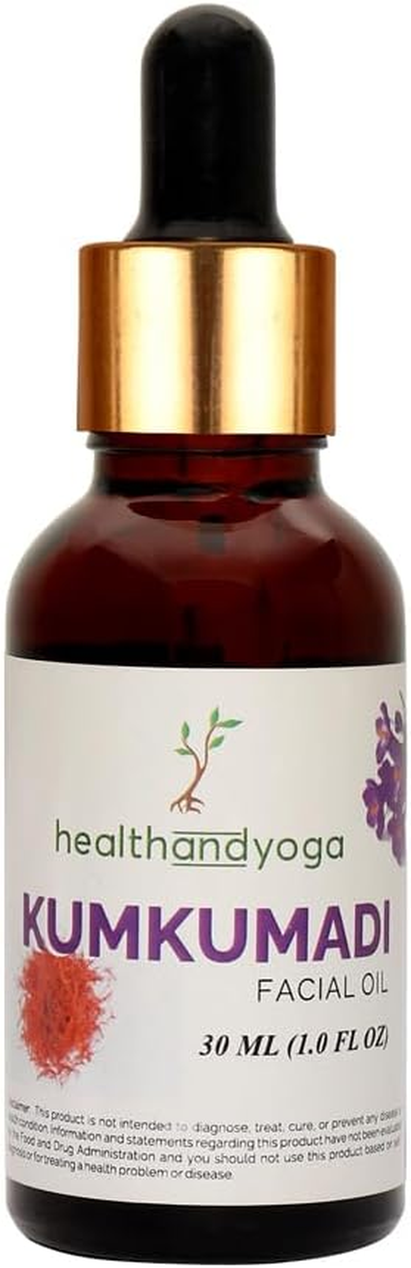 Healthandyoga Kumkumadi Face Glow Oil - 100% Ayurvedic - Boosts Glow & Brightens Skin - Anti-Aging - Reduces Dark Spots, Pigmentation - for All Skin Types - 30 Ml image number 4