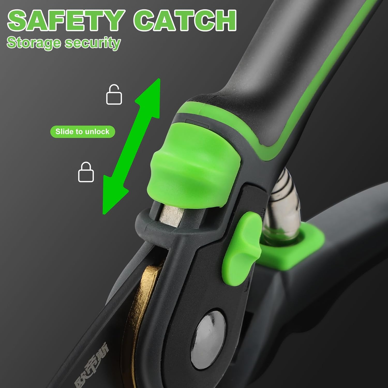 Garden Pruning Shears 2 Opening Sizes Stainless Steel Cutter Plant Shears Garden Scissors Clipper with Safety Lock for Flowers Trees image number 3