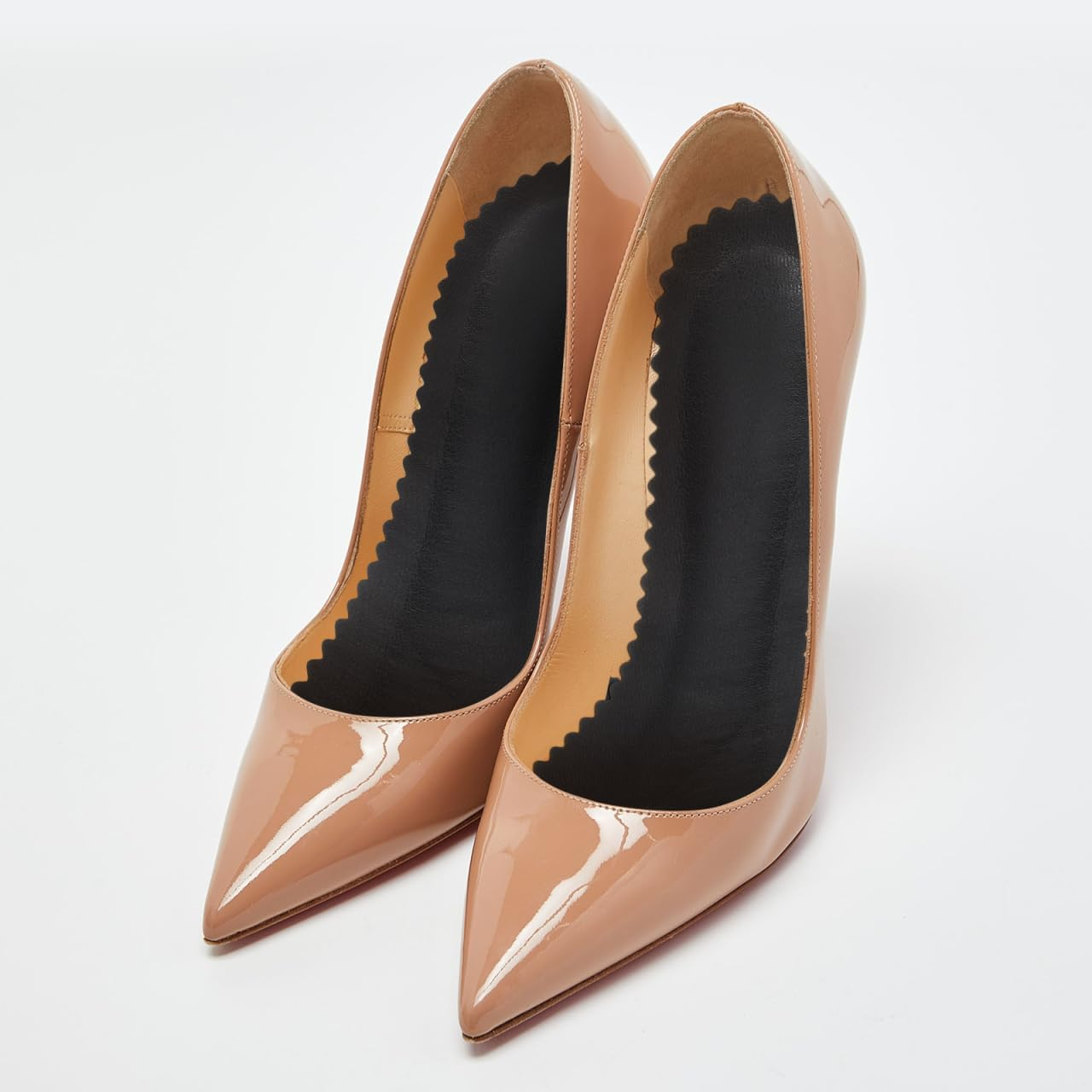 Baluue Black High Heel Anti-Slip Stickers Self-Adhesive Leather and Latex Shoe Pads for Women Breathable and Sweat-Absorbing Insoles for Daily Comfort and Foot Support image number 2