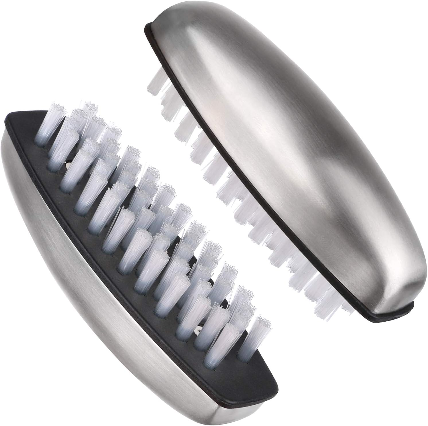 Yebeauty 2 PCS Nail Brushes for Cleaning, Stainless Steel Fingernail Cleaner Toe Cleaning Scrubbing Brushes Pedicure Nail Scrubber image number 6