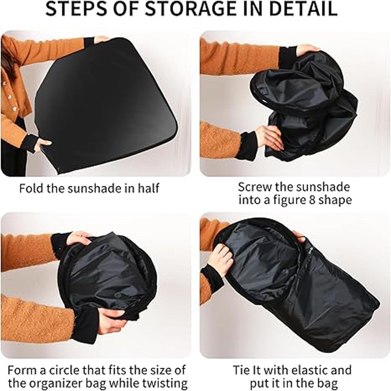 Sunshade for Car Windshield,Foldable Sun Shield for Car Windshield,For Blocking 99% Sunlight & Heat,Car Sunshade,Summer Car Essentials Sun Cover for Cars,Suvs (57.08 * 31.5 Inch) image number 2