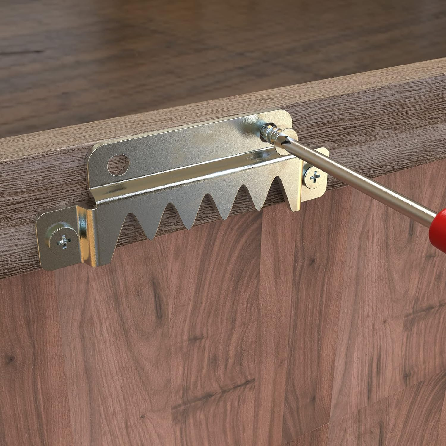 Forogore 12 Pack Heavy Duty Sawtooth Picture Hangers, Large Sawtooth Hangers with Screws, Picture Hang Solutions Picture Hanger for Frame Paintings Artwork Support 400Lbs