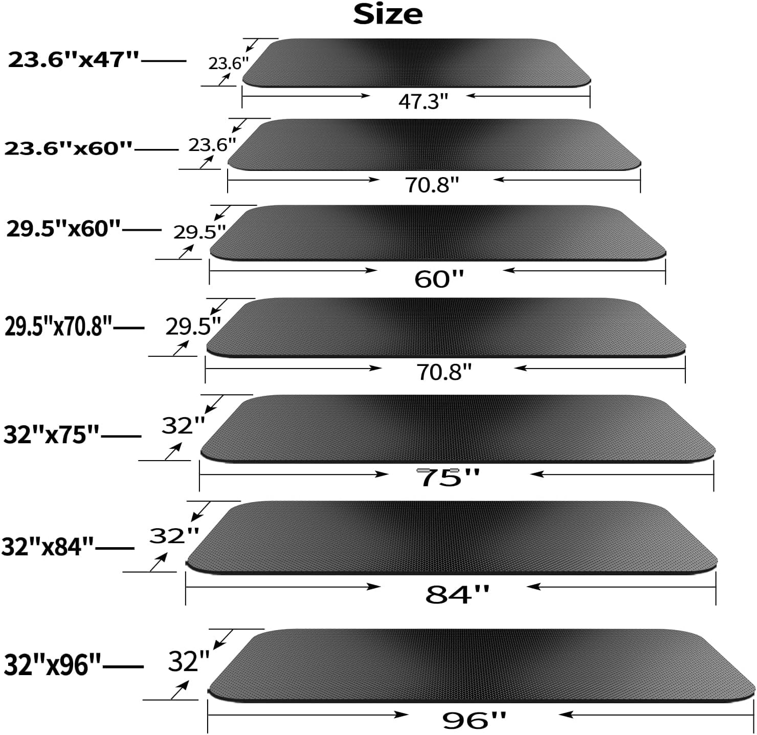 Exercise Equipment Mat,Treadmill Mat,Bike Mat Compatible with Peloton Bike Elliptical Treadmill Mat,Under Exercise Bike Trainer Mat Pad for Stationary Indoor Spin Bike,Hardwood Floor Carpet Black Gym