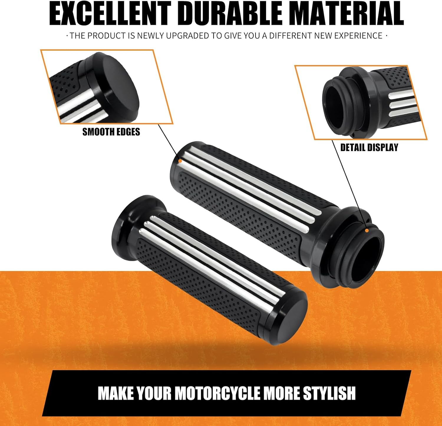 Motorcycle Electronic Throttle Control Handlebar Grips for 1" / 25Mm Handle Bars Fit for Harley Touring Road Glide Road King Street Glide Tri Glide Electra Glide Dyna Softail image number 1