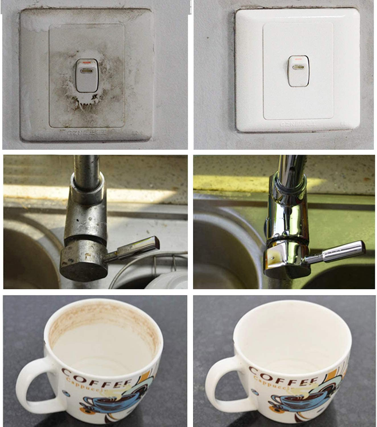 ZHEZHE 50 Pcs/Lot Magic Sponge Eraser Multi-Functional Melamine Foam Cleaner 100X60X20Mm image number 1