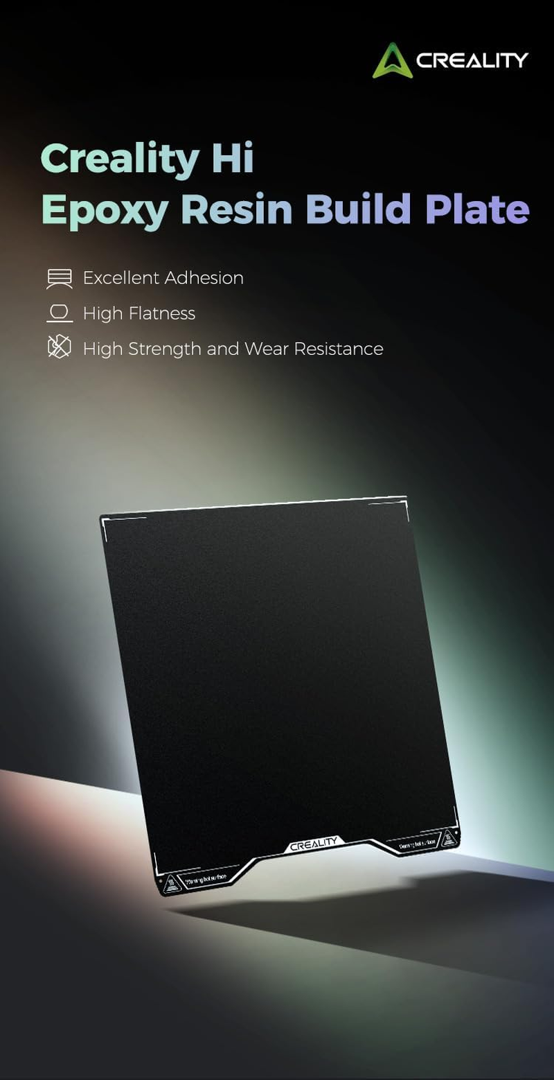 Creality Hi Epoxy Resin Build Plate (280 * 265Mm), without Magnetic Flexible Steel Plate, Excellent Adhesion, High Flatness, 3D Printer Platform for Creality Hi image number 4