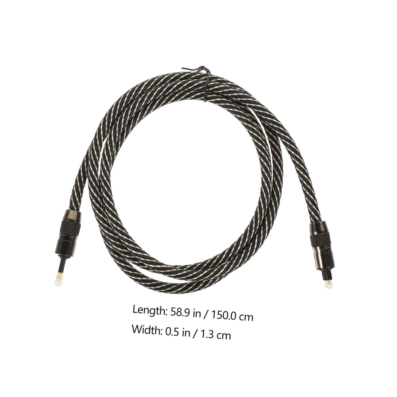 COHEALI Premium Digital Optical Audio Cable Plated Connectors Flexible round Wire for Stable High-Definition Sound Transmission Compatible with Sound Bars and Home Theater Systems image number 3