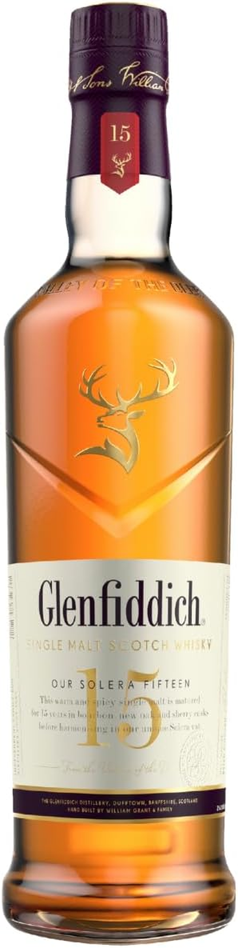 Glenfiddich 15 Year Old Single Malt Scotch Whisky 700Ml Bottle