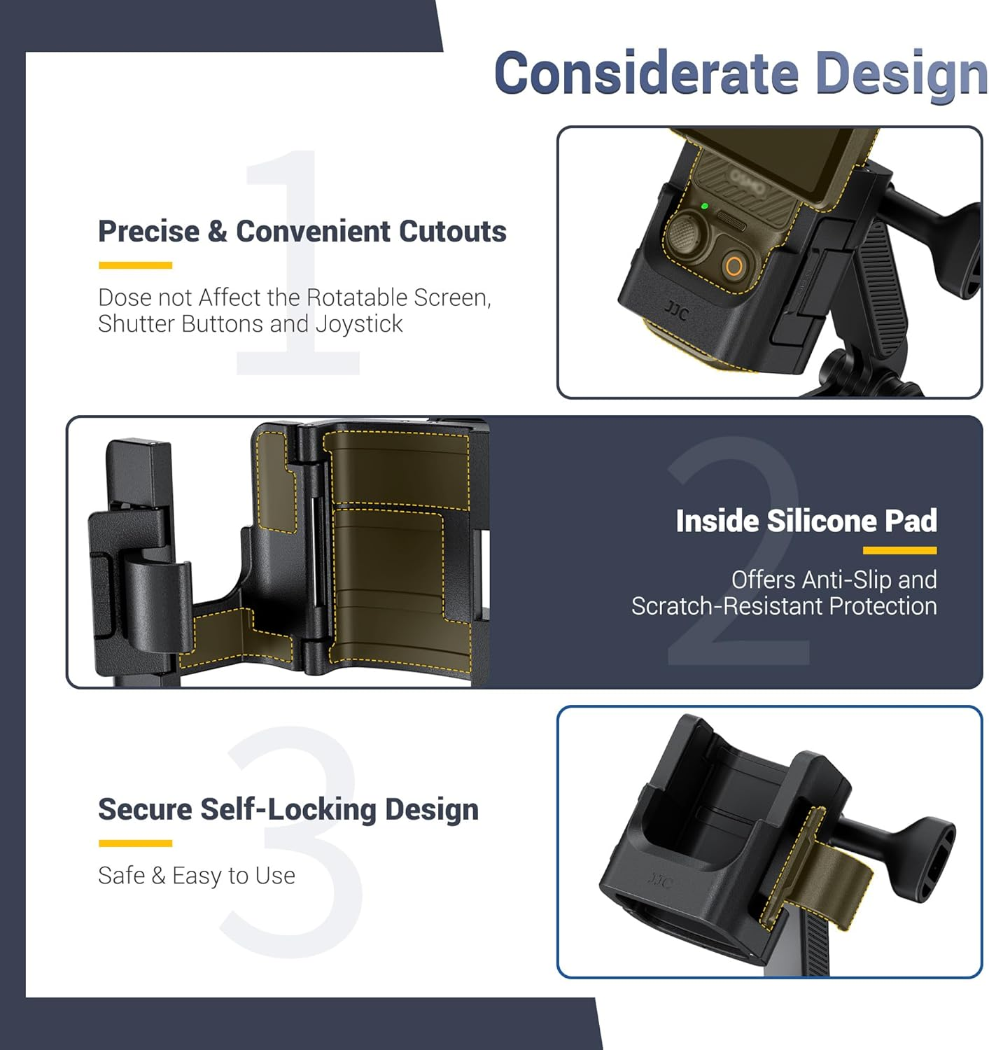 Pocket 3 Suction Cup Mount,Car Windshield Window Dash Holder with 2 Detachable Expansion Arms for Osmo Pocket 3 Action 5 Pro 4 3 Hero 13 12 11 10 9 8 Insta 360 X5 X4 X3 Ace Pro Car Mount Accessories image number 5