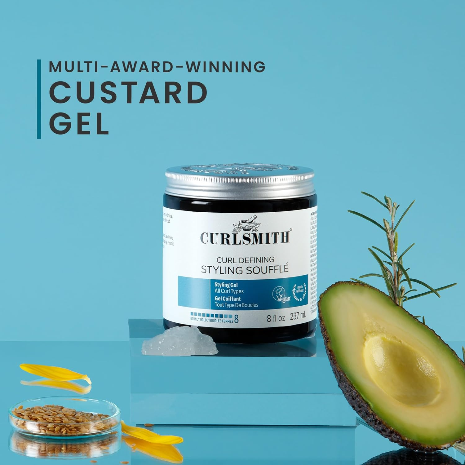 Curlsmith - Curl Defining Styling Souffle - Vegan Medium Hold Styling Gel for Wavy, Curly and Coily Hair (59Ml) image number 2