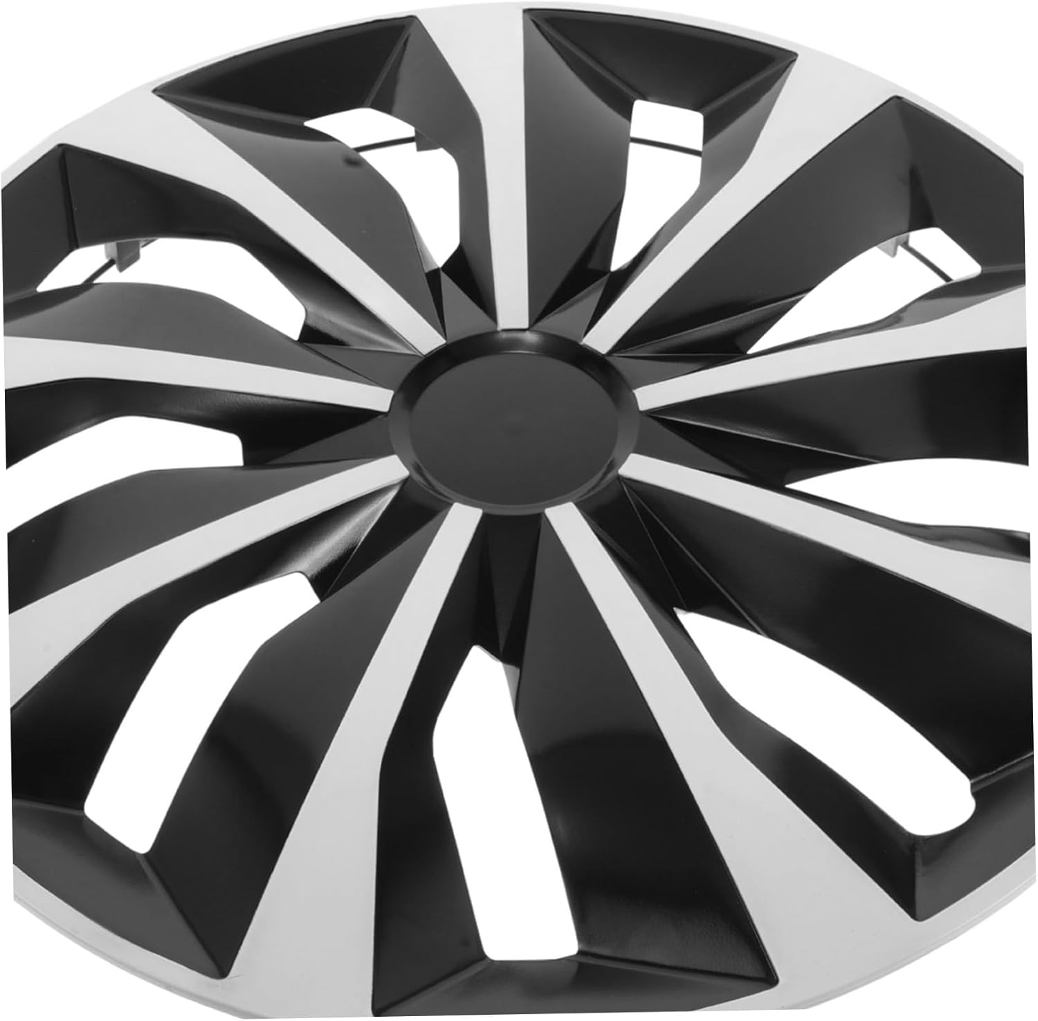 INOOMP Decorative 15-Inch Universal Wheel Cover Hubcap Rim Hubcaps Replacement White Car Wheel Hub Frame Cover for Vehicle Rims Automotive Accessories image number 6