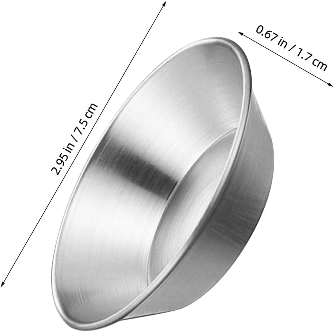 HEANUJJ 6Pcs Aluminium Alloy Egg Tart Baking Molds DIY Pastry Pan for Cakes Jelly Pudding Fruit Compact Lightweight Bakeware for Home Kitchen image number 3