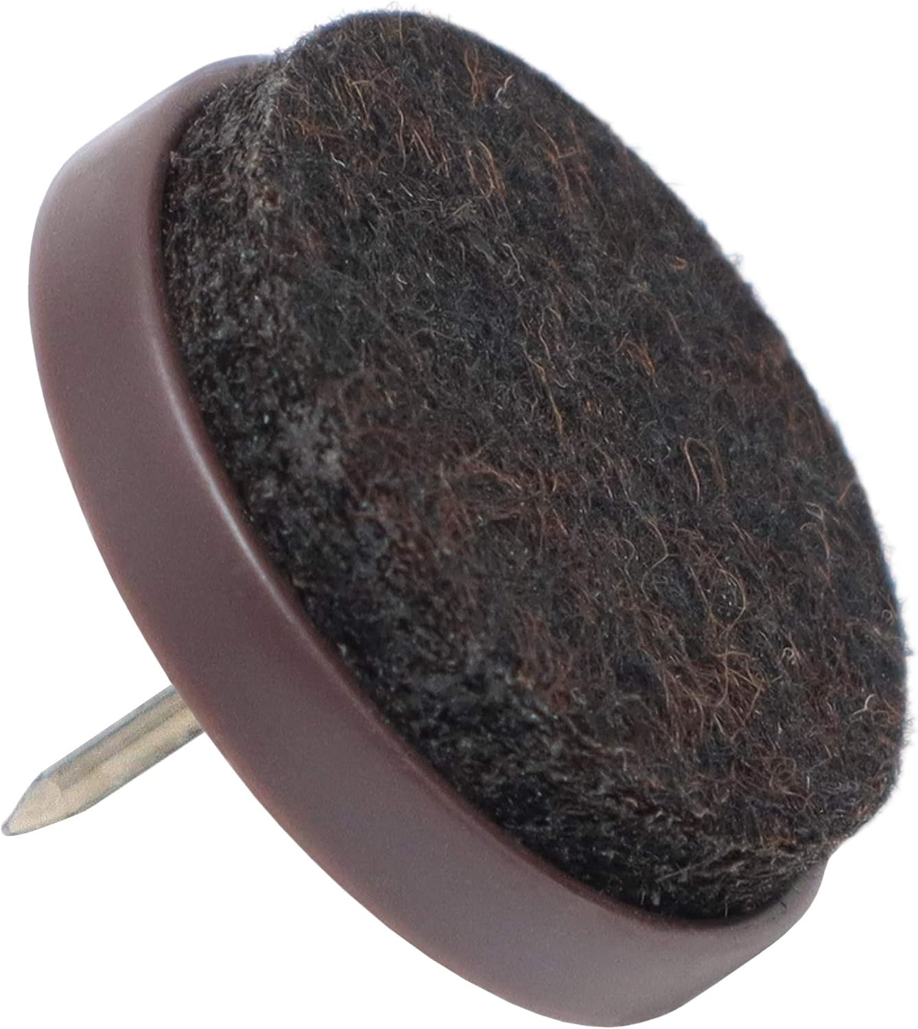 Adsamm FP-N-BR-28-4 FP-N-BR-28 Felt Pads with Nail, Brown, Diameter 28 Mm image number 3