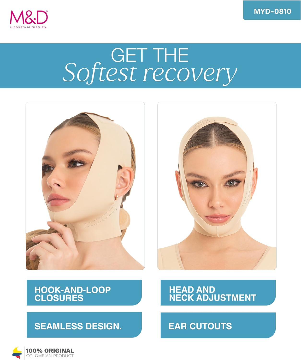 M&D M0710 Chin Compression Slimmer Strap | Mentonera Reductora