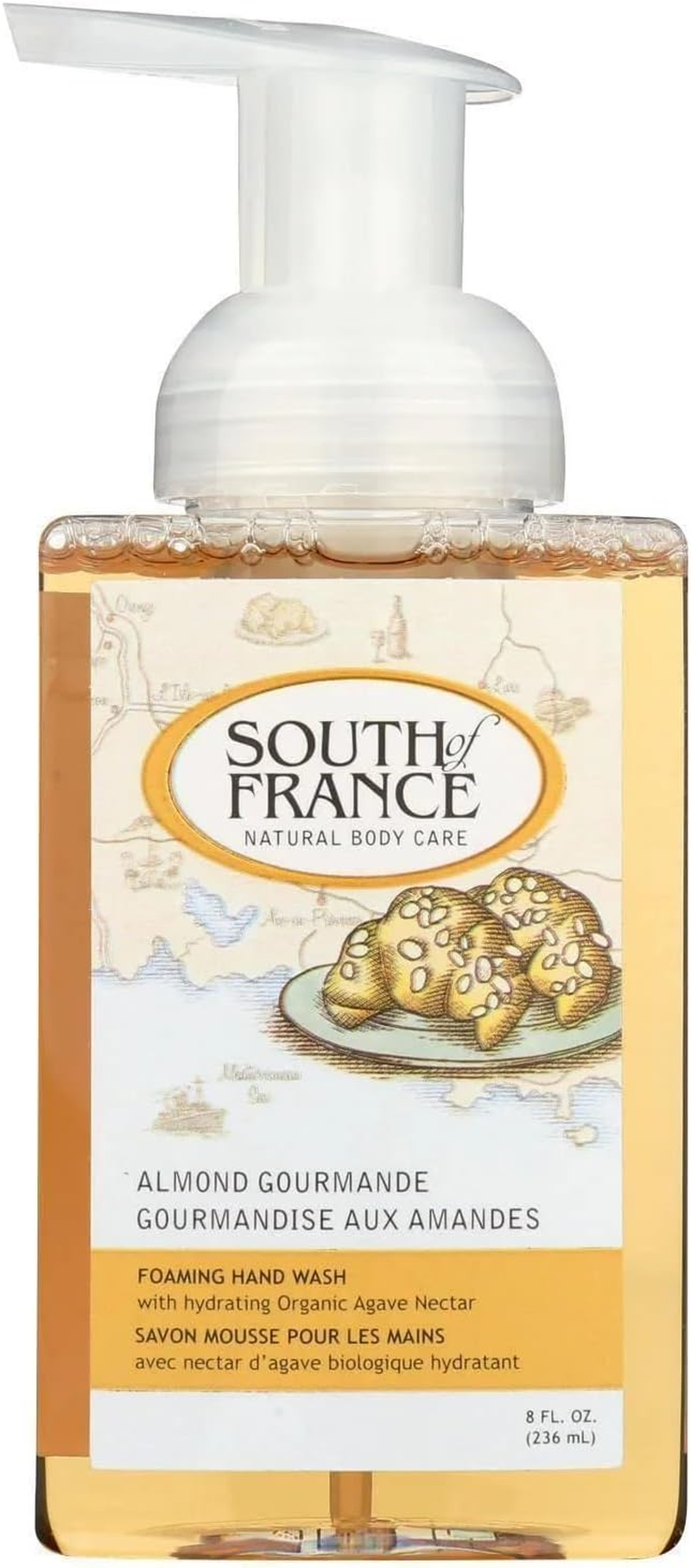 South of France Natural Body Care South of France Almond Gourmande Foam Hand Wash, 0.02 Pound image number 1