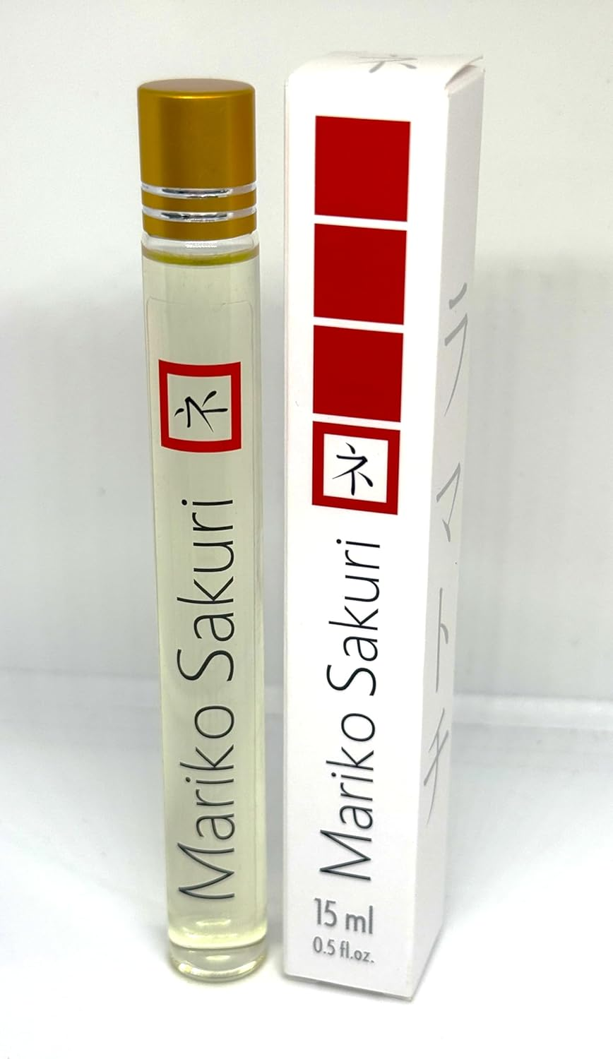 Mariko Sakuri Japanese Roll-On Perfume for Women &ndash; Luxury Asian Fragrance with Jasmine, Patchouli, Bergamot & Oakmoss &ndash; Elegant, Spicy, Sensual Scent &ndash; Inspired by Eastern Sophistication 15Ml image number 5