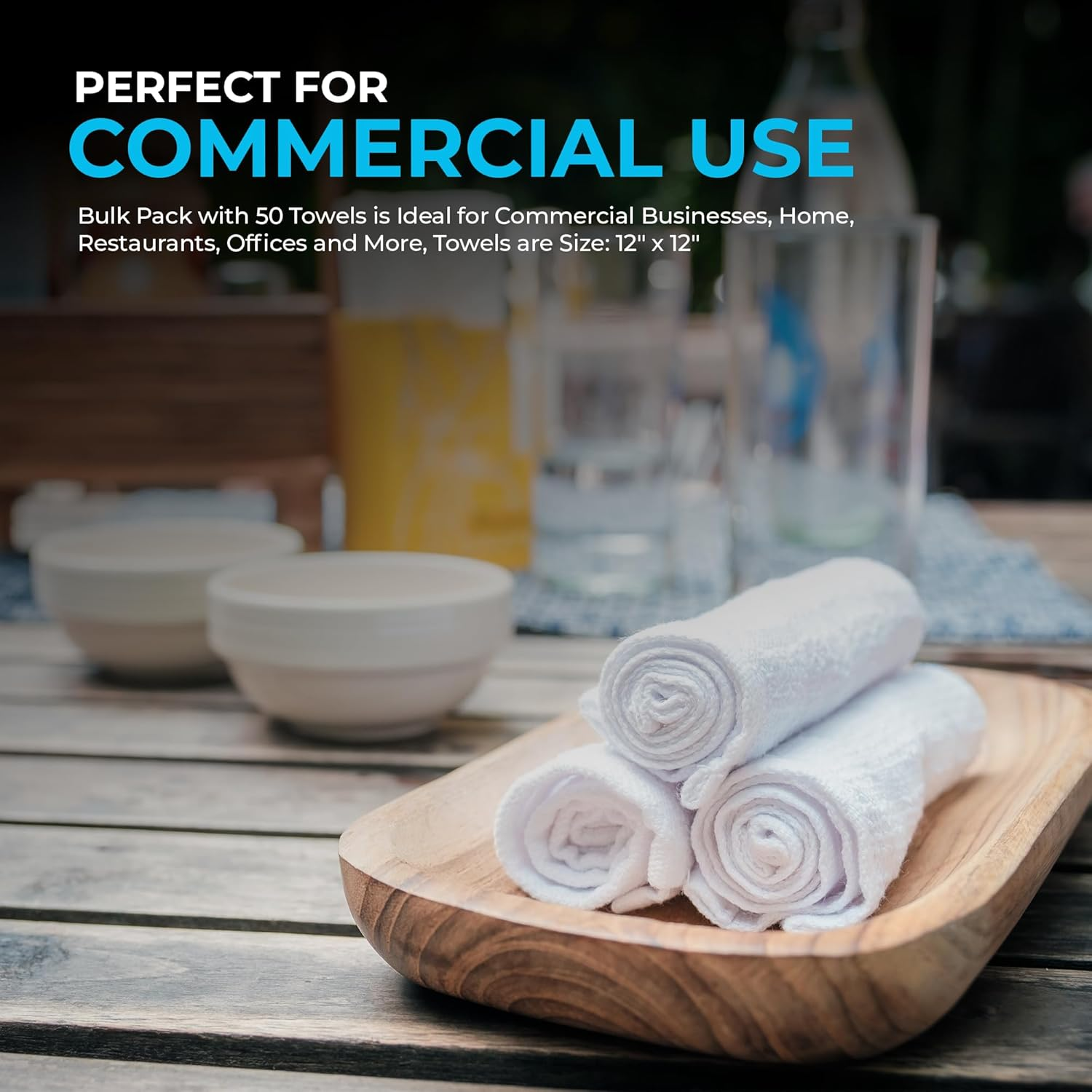 Simpli-Magic 79379 Cotton Washcloths, 50 Pack, 12&Acirc;&euro; X 12&Acirc;&euro; image number 3