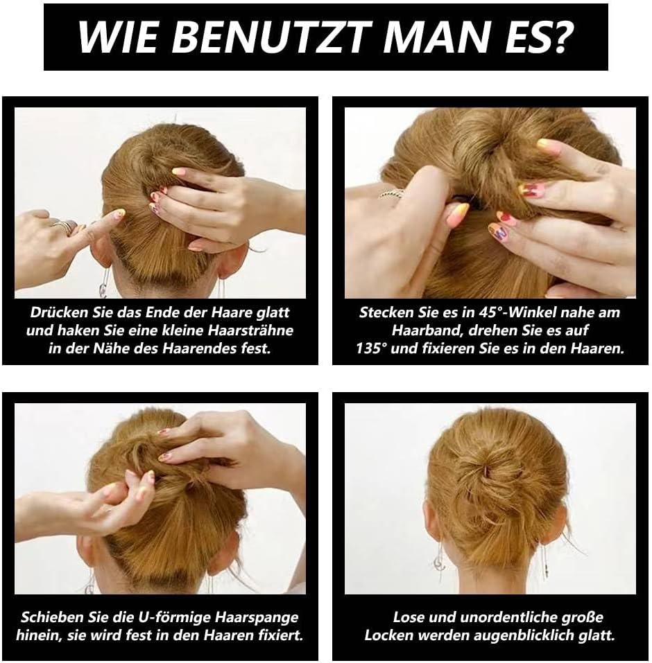 Funalix Pack of 150 U-Shaped Hair Clips, Hair Styling Bobby Pins, Ballet Hair Pins, Bun Hair Clips, Styling Hair Clips for Women and Girls (Black) image number 4