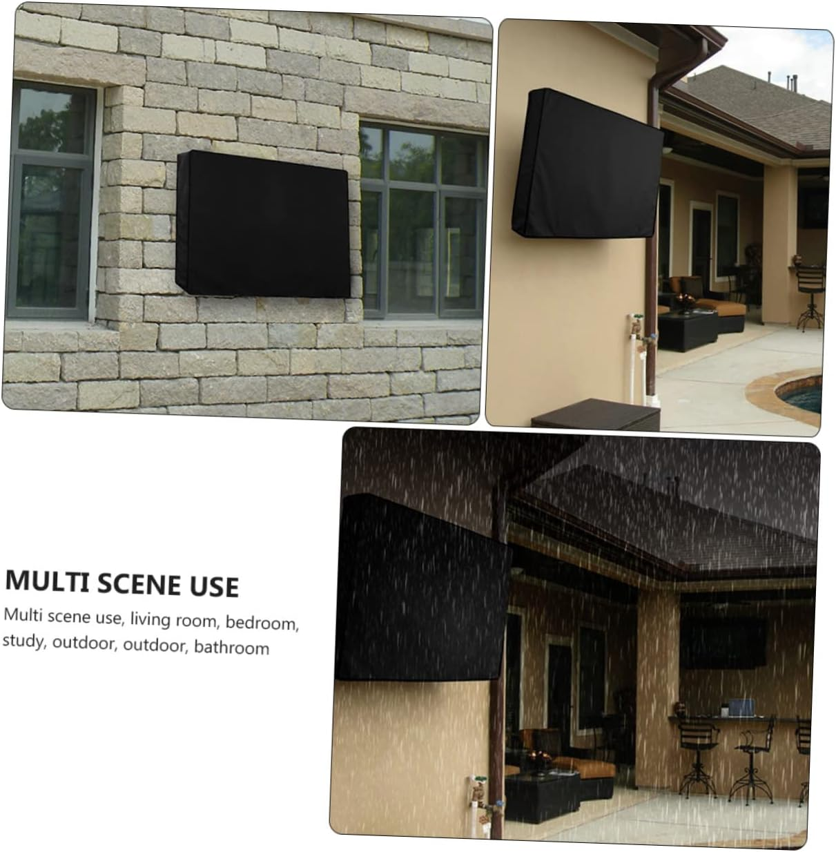 BRIGHTFUFU Tv Set Cover Outdoor Protector for Lcd Screens Seamless Design to Prevent Scratches and Dust Made from Oxford for Outdoor Use image number 5