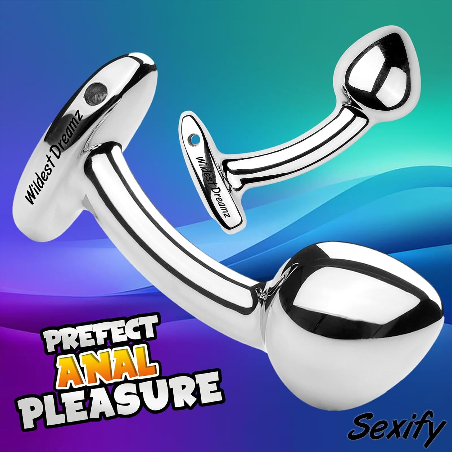 Metal Anal Plug Trainer Anal Butt Plugs Beginners Starter Set for Women and Men Anal Dildo Beads Plugs Trainer Stainless Steel 3 Pack Set Adult Sex Toy image number 6