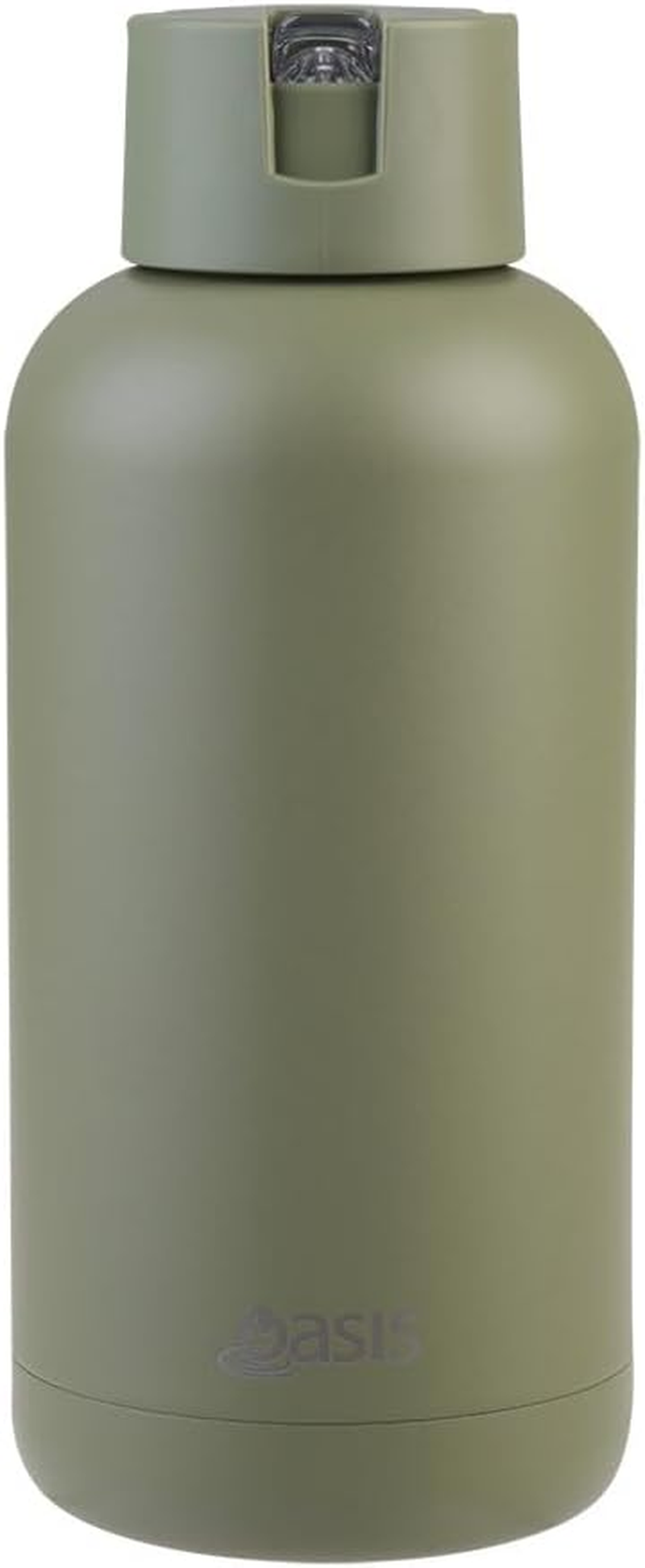 Oasis Ceramic Lined Stainless Steel Triple Wall Insulated Moda Drink Bottle 1.5 Litre - Olive Green