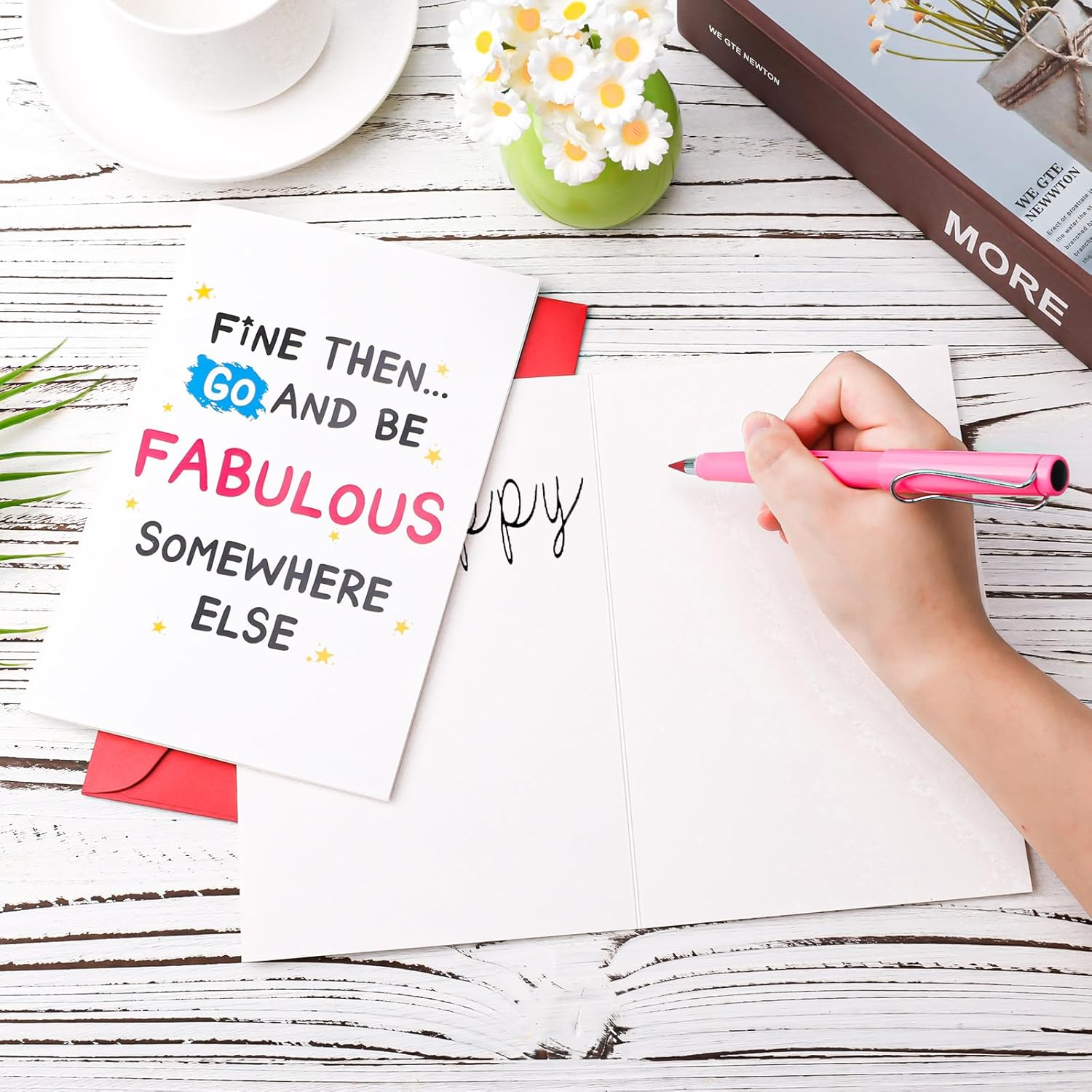 XIHIRCD Funny Leaving Card for Coworker, Goodbye Card Retirement Greeting Card with Envelope Going Away Card Farewell Gift Good Bye Card for Colleagues Team Mates Coworkers image number 1