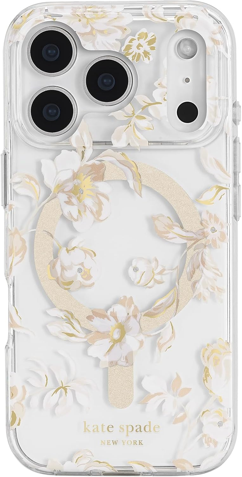 Kate Spade New York Iphone 17 Pro Case - Compatible with Magsafe - Designer Phone Case - Icon Dusk Rose