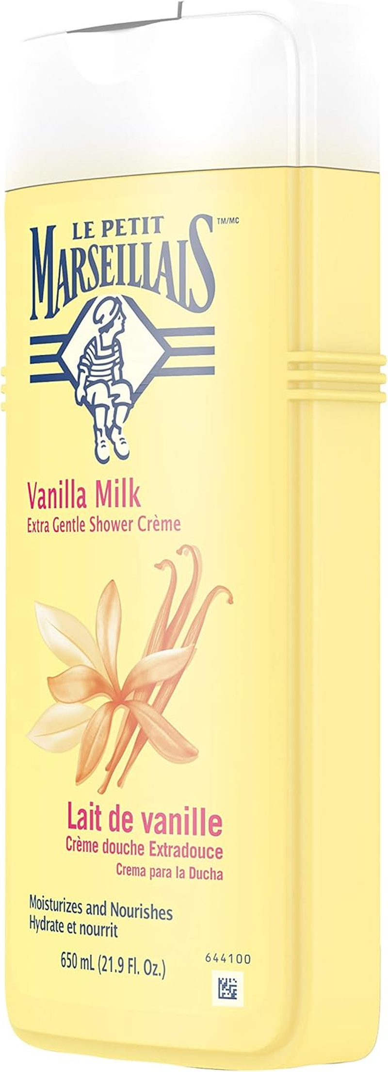 Le Petit Marseillais Extra Gentle Shower Cream, Vanilla Milk, 22 Fluid Ounce image number 2