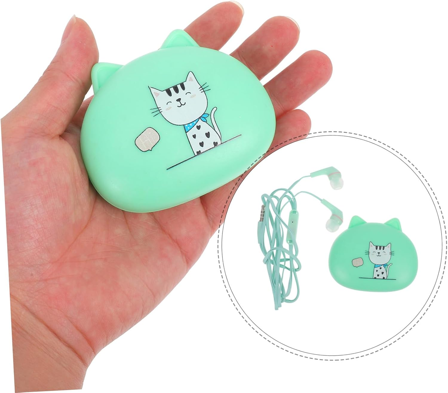 TOGEVAL Ear Wired Earphones with Cute Design Compatible Headphones for Phones Earbuds for Personal and Gift Use image number 6