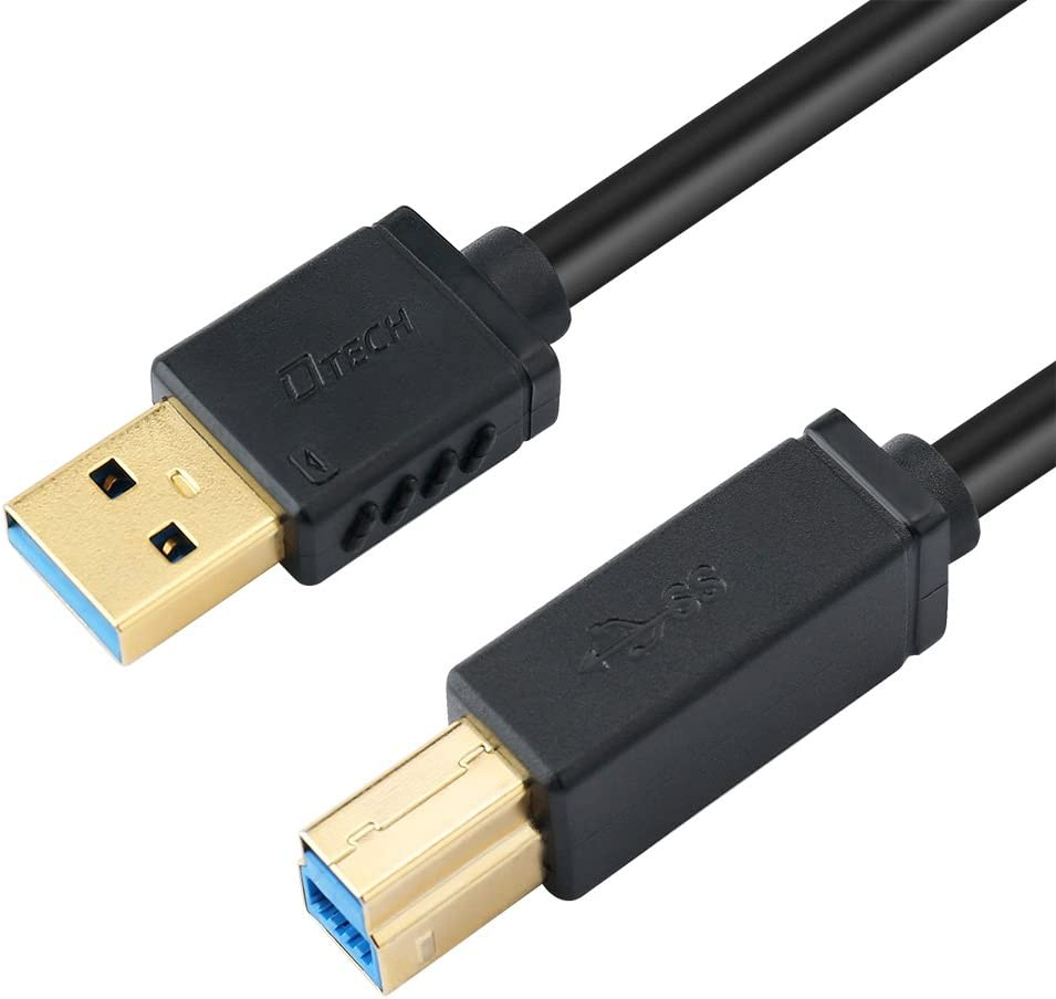 DTECH 1M USB 3.0 Cable a Male to B Male USB Printer Cord KVM Data Wire 3 Ft image number 3