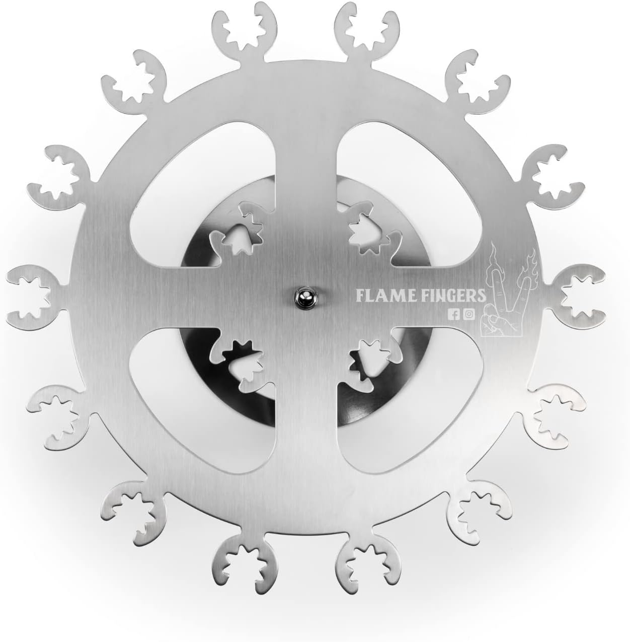 XL Chicken Grill Rack - Holds 18 Legs, Wings, Thighs, Lollipops or Turkey Drumsticks. Stainless Rotating Design for Use on Grills Bbq'S Smokers Ovens image number 2