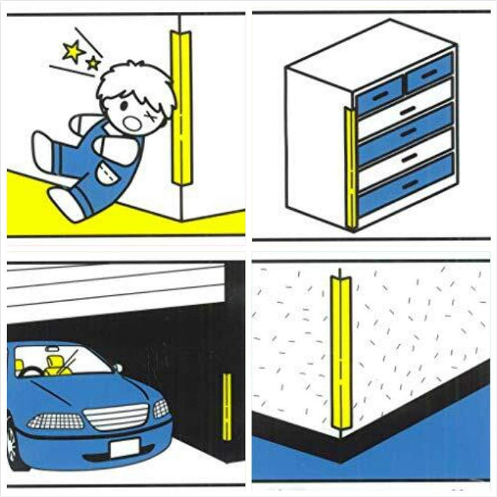 Silicone Corner Protectors Edge Guards with Strong Stickiness, Baby Proof Corner Covers and Bumpers Cushion Top Grade 8Pcs（Edge） (Transparent) image number 1