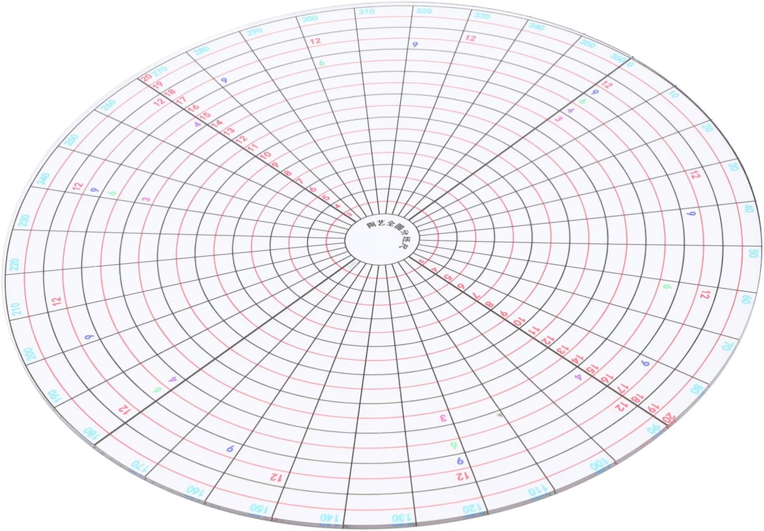 Abaodam Pottery Tools DIY Circle Stencils for Drawing Divider Ceramics Pottery Gauge Tool Slab Template Kit for Artists Students Hobbyists image number 1