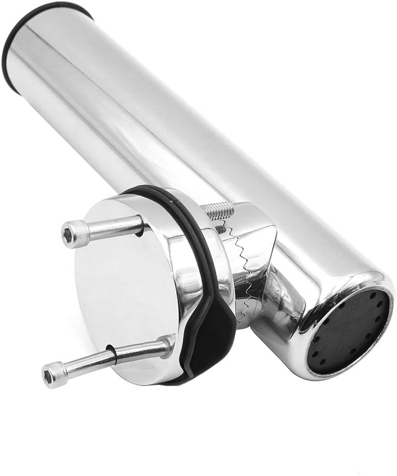 ZONADA 316 Stainless Steel Fishing Rod Holders Clamp on Rails Mount Mounting 43-51Mm Rail Mounted Marine Grade for Fishing Boat Yacht image number 3