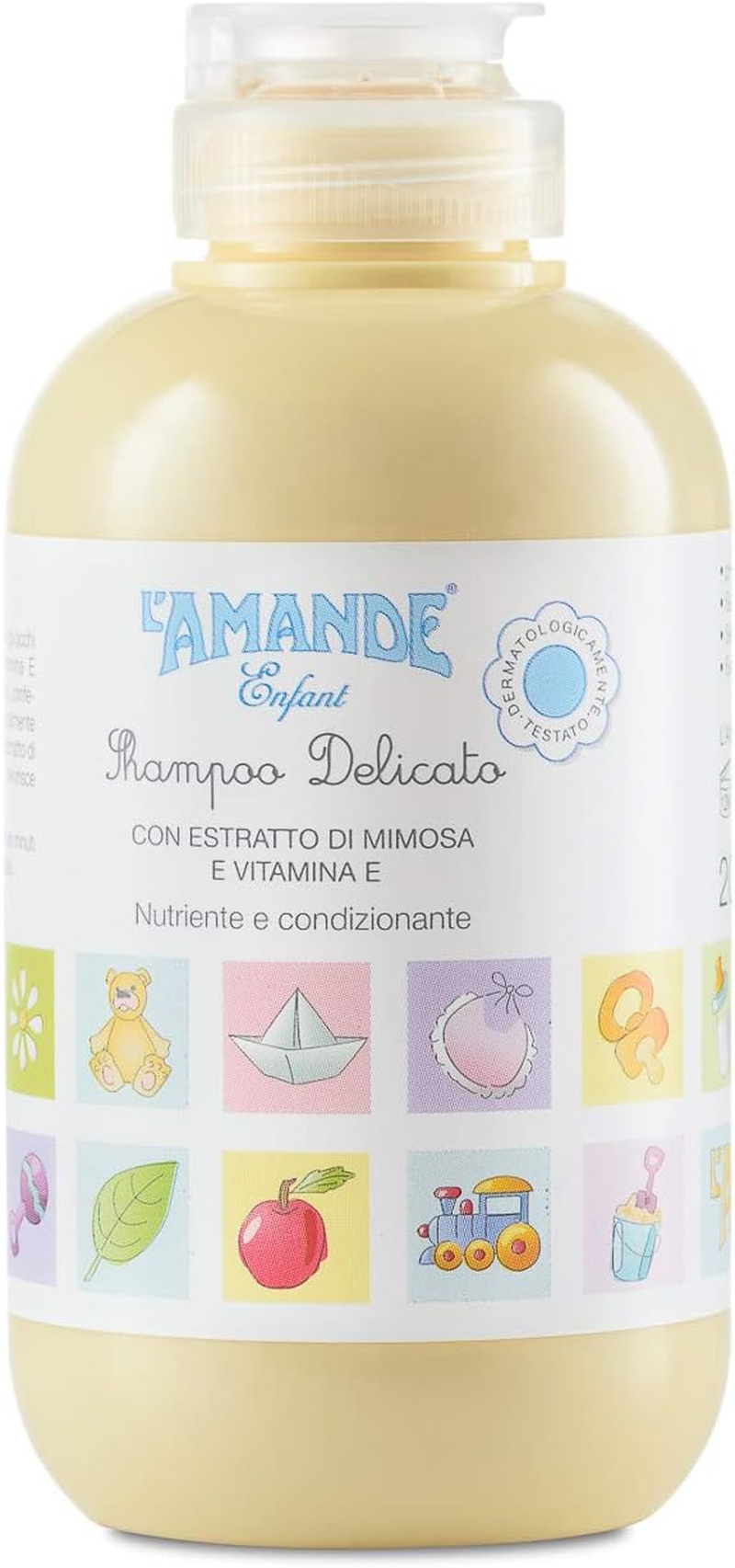 L'AMANDE Baby and Newborn Shampoo with Vitamin E and Mimosa Extract, Delicate and Moisturising Baby Cleansing Gel for Sensitive Skin, Liquid Soap for Soft and Velvety Hair image number 2