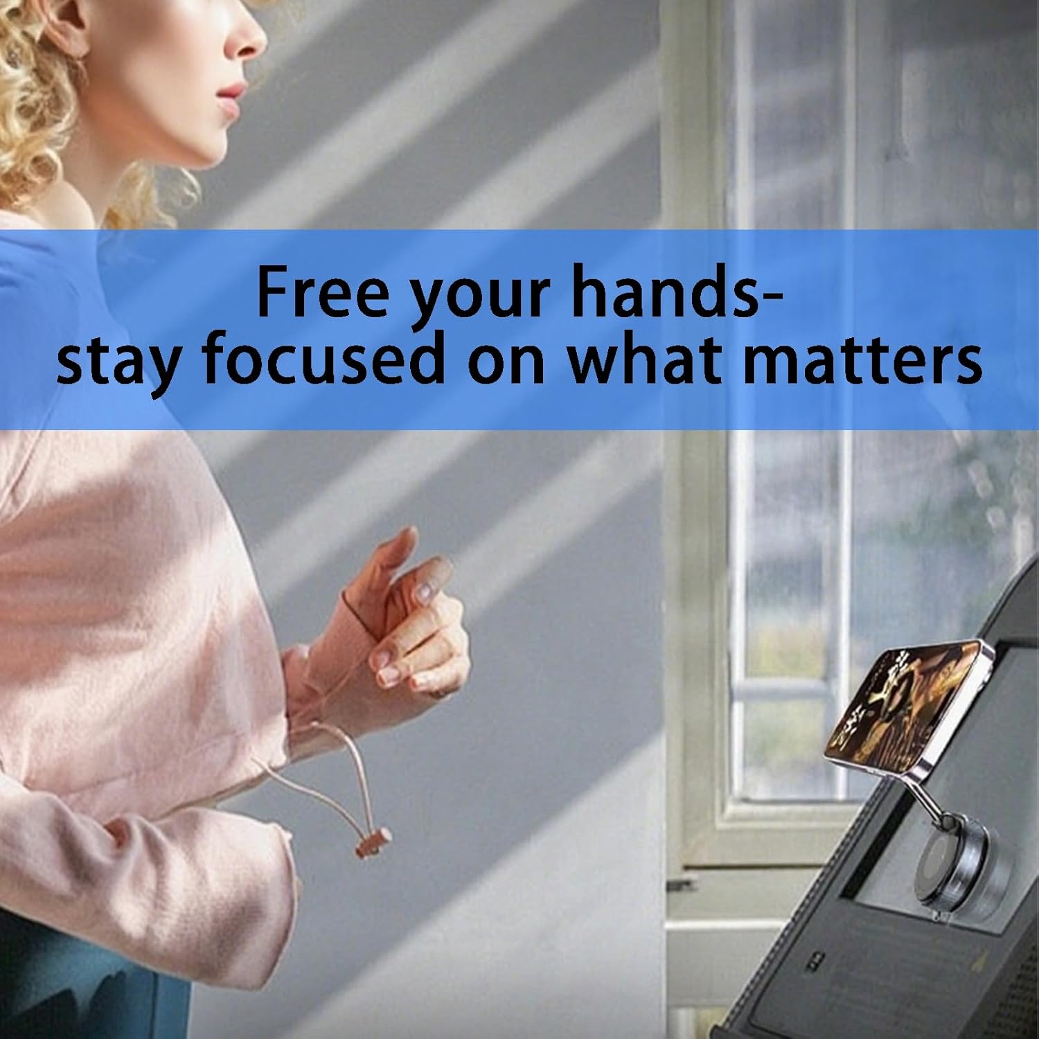 Zvorgath Magnetic Car Phone Holder Stand with Strong Suction - Upgraded 360&deg; Swivel Lock Vacuum Magnetic Phone Holder Compatible with Iphone/Android for Car/Gym/Mirror image number 1