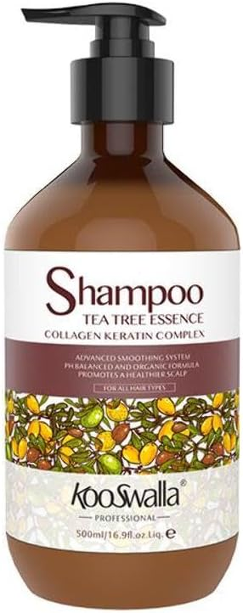 Shampoo Tea Tree Range &ndash; Collagen & Keratin Complex &ndash; 350Ml or 750Ml &ndash; Gentle for All Hair Types 750 Ml