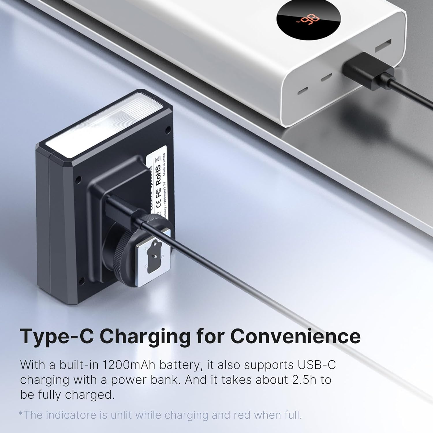 Ulanzi LM20 Camera Flash, Camera Speedlite with GN12 / CCT 5600K for Canon/Fuji/Sony/Nikon/Panasonic Olympus Pentax and Other SLR Digital Cameras, and Digital Cameras with Single Contact Hot Shoe image number 6