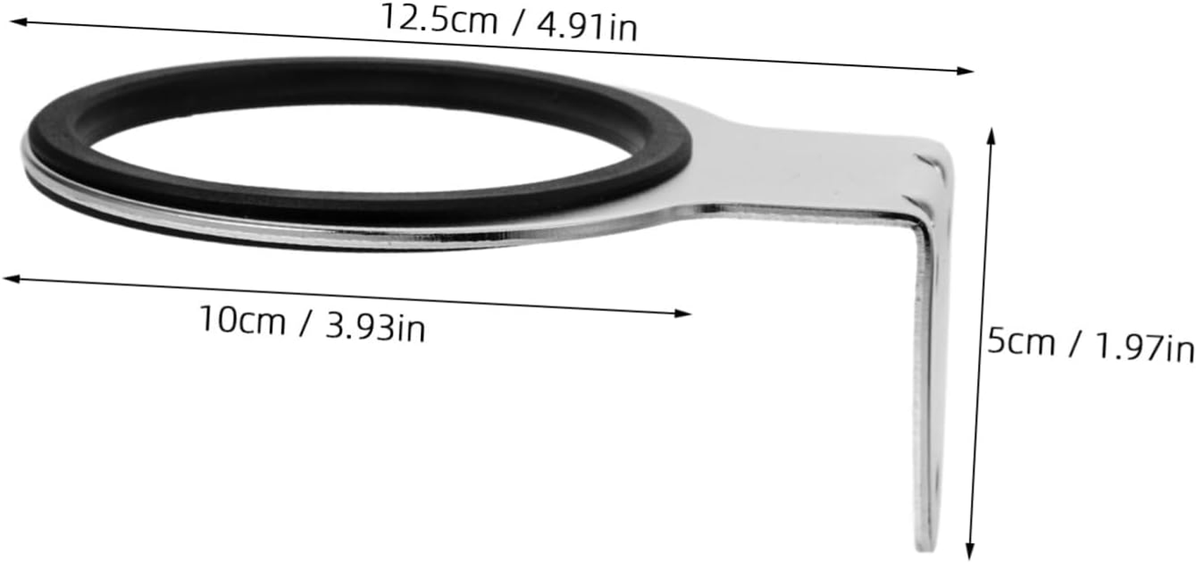 DINHEAROM Wall Mounted Blow Dryer Holder Sleek Bathroom Hair Tool Rack Stable Storage for Hairdryer Easy Installation for Bathroom and Bedroom Organization image number 5