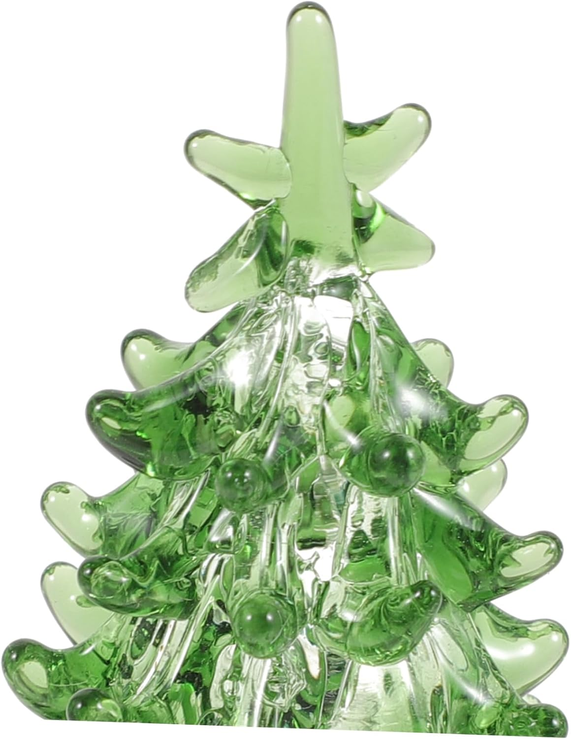 Green Mini Crystal Xmas Tree Desktop Christmas Tree Ornament Festive Decor image number 5