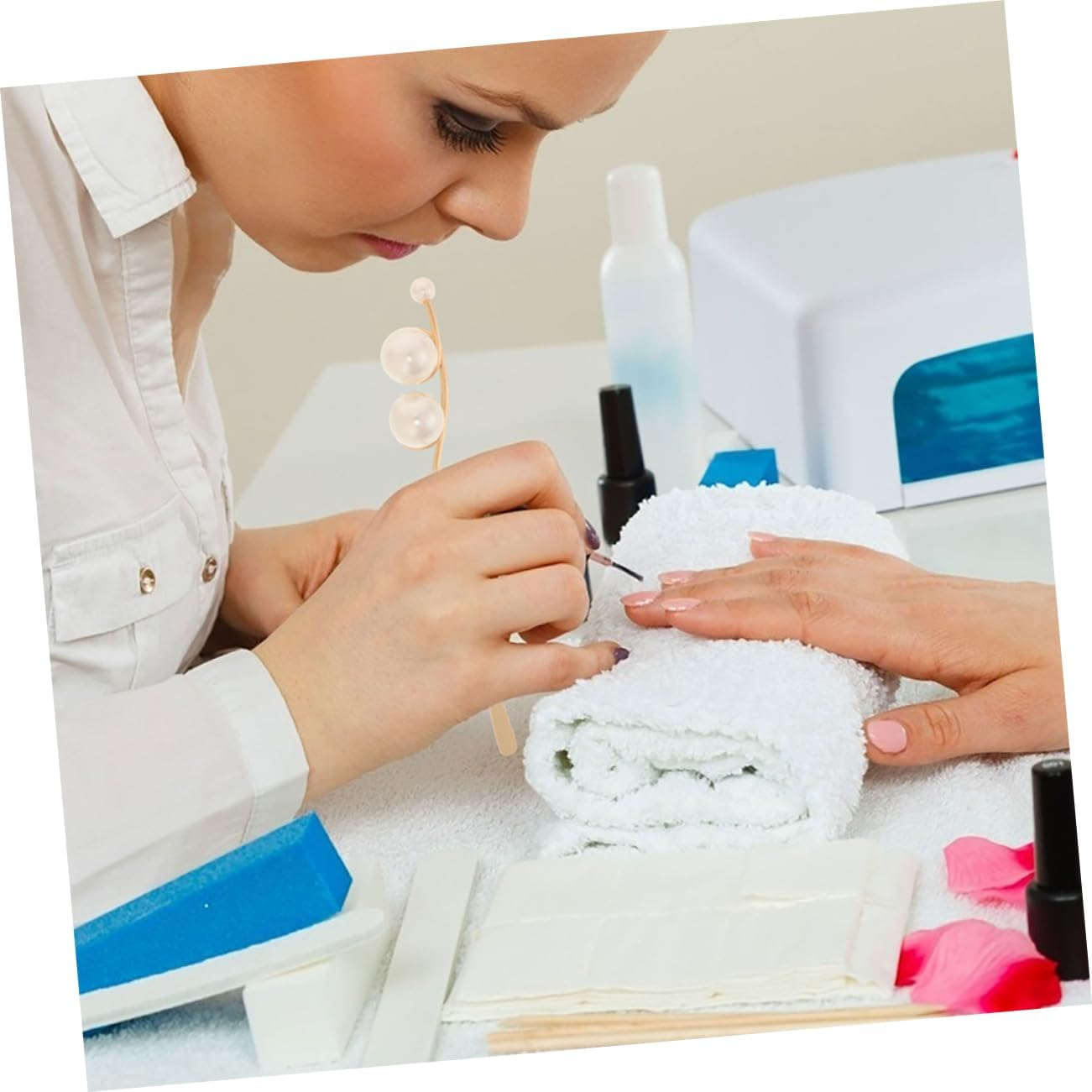 KAILIKETIY 2Pcs Nail Art Stirring Rod Mixing Spatula for Powder Liquid Glue Manicure Accessories Stir Stick for Nail Art Brushes